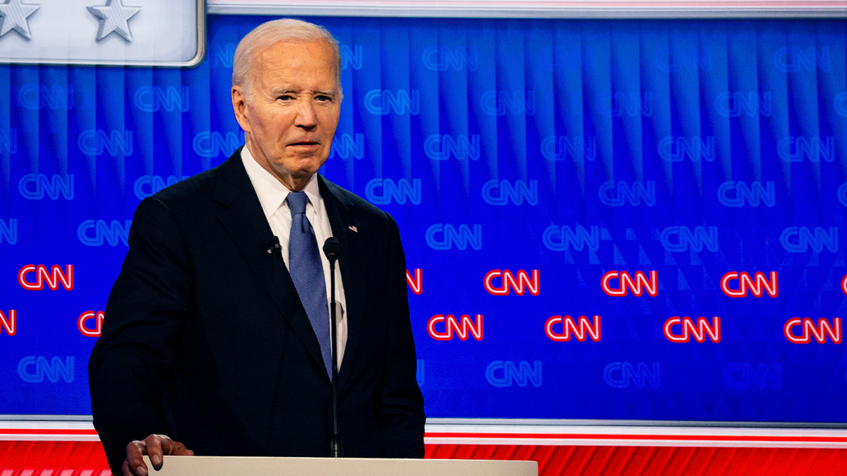 Joe Biden during statesmanlike  debate