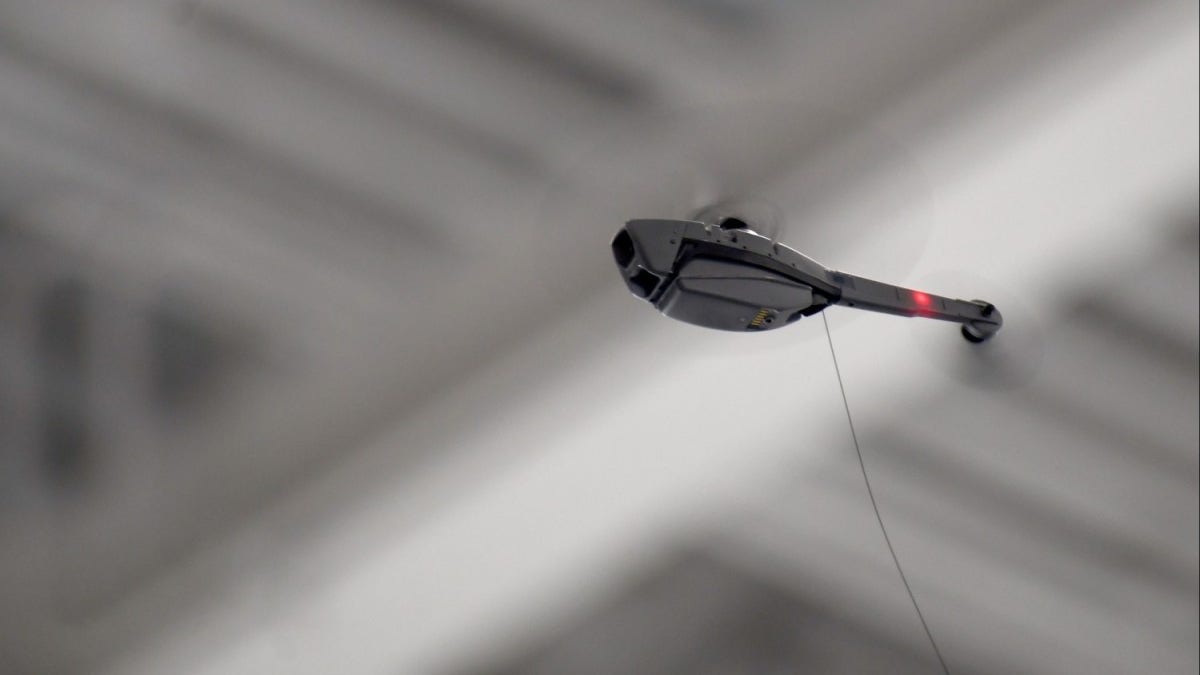 A mini drone being tested by the New York National Guard