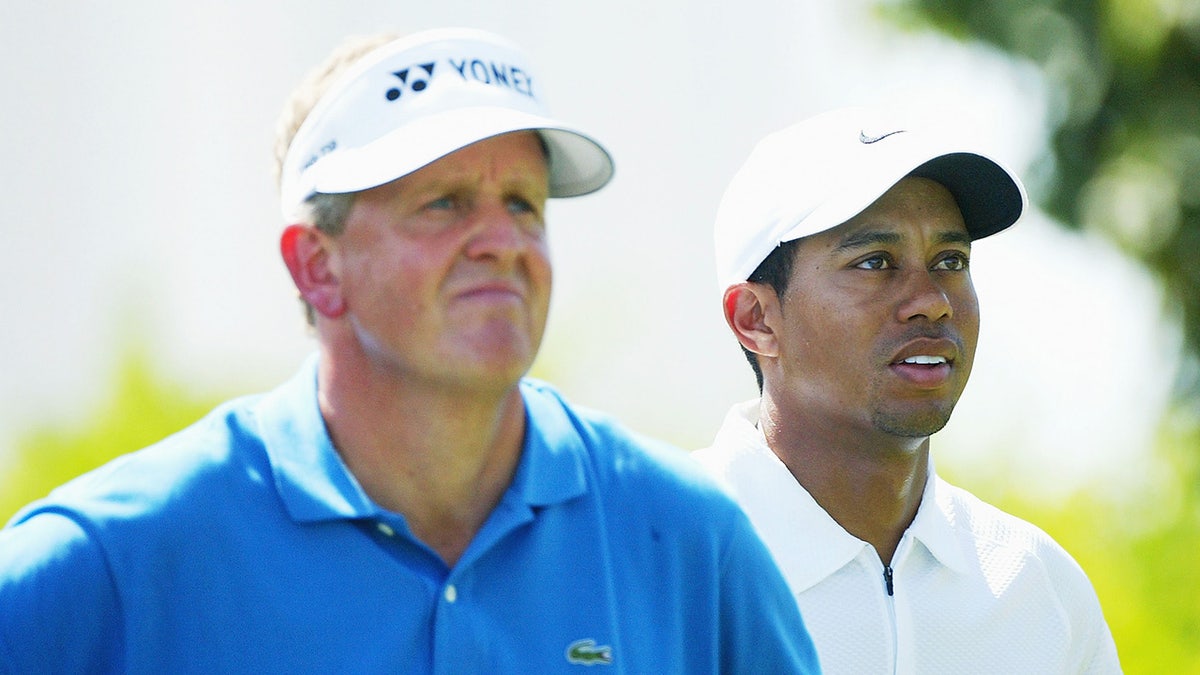 Colin Montgomerie and Tiger Woods