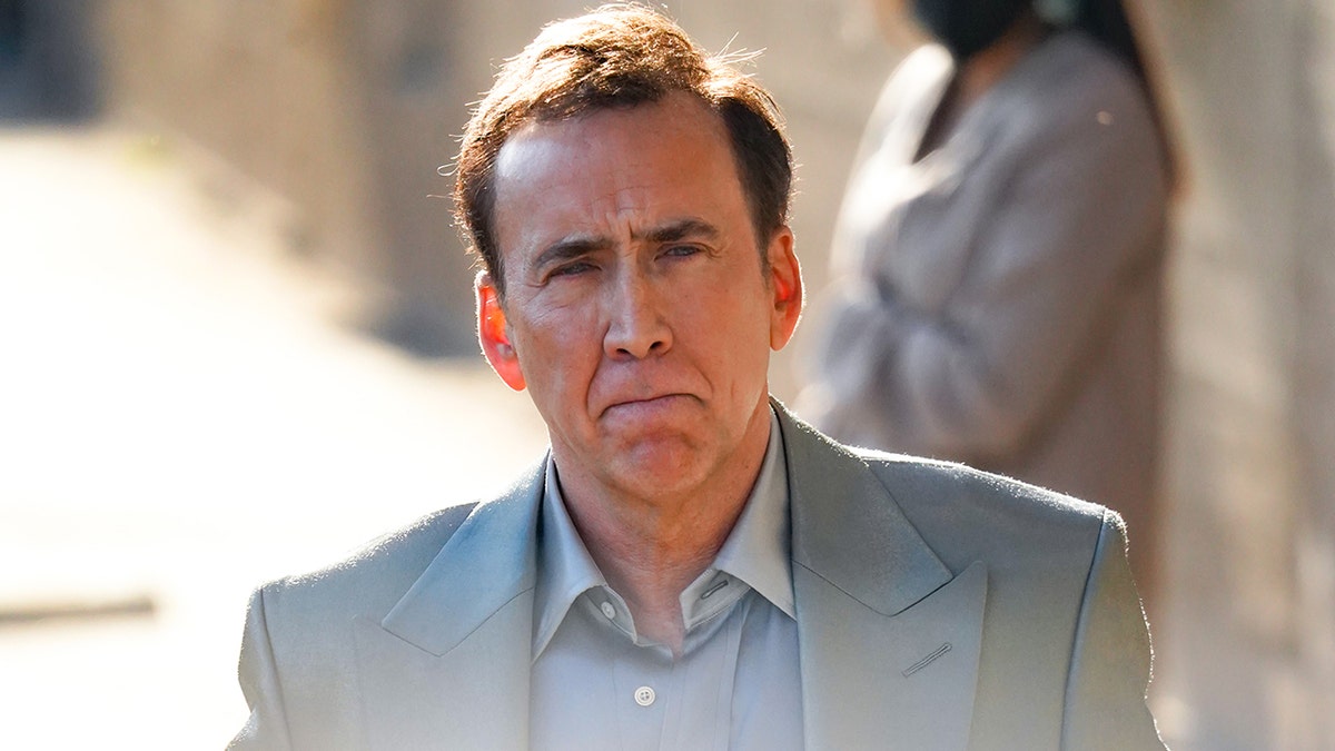 Nicolas Cage outside Jimmy Kimmel Live