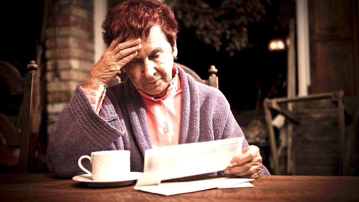 Older woman bills