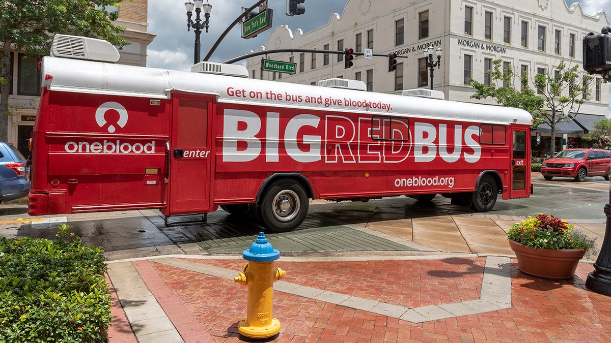 The Oneblood organization Big Red Bus in Deland, Florida