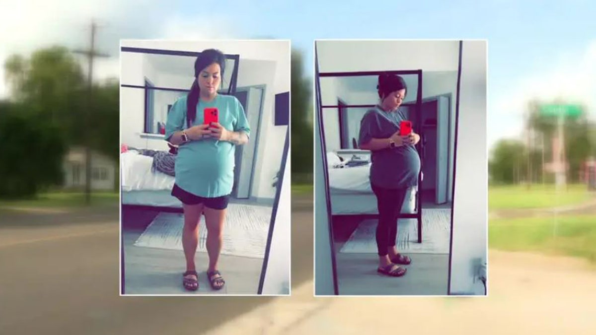 Photos of Cari Hughes eight months pregnant