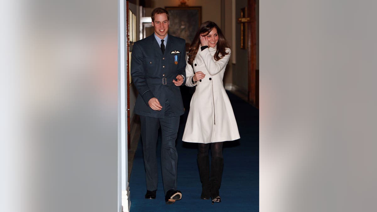 A photo of Prince William and Kate Middleton in 2008