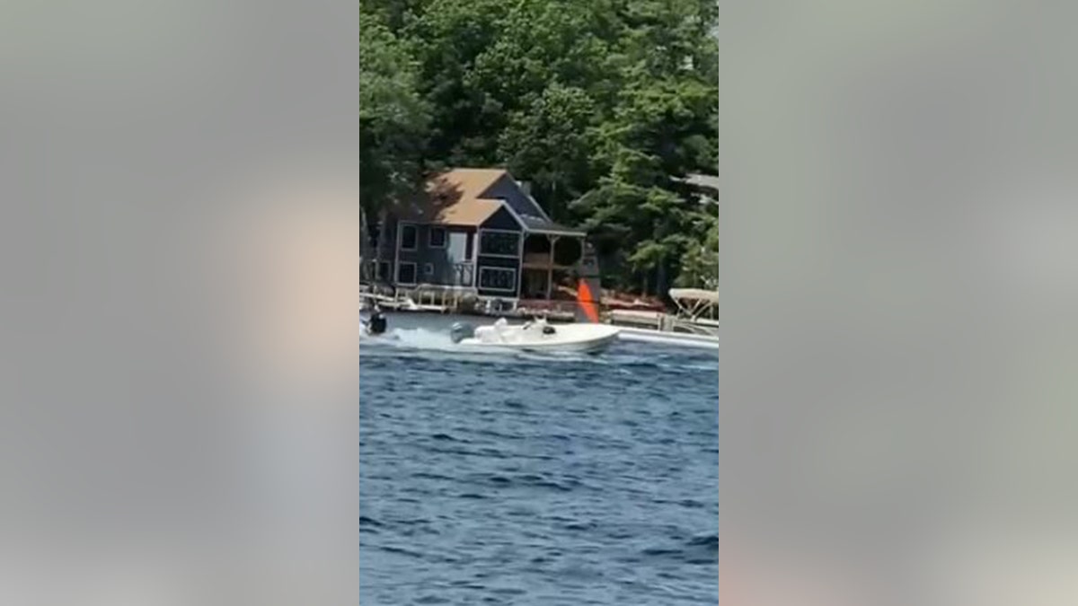 Unmanned boat out of control in Smith's Cove on Lake Winnipesaukee