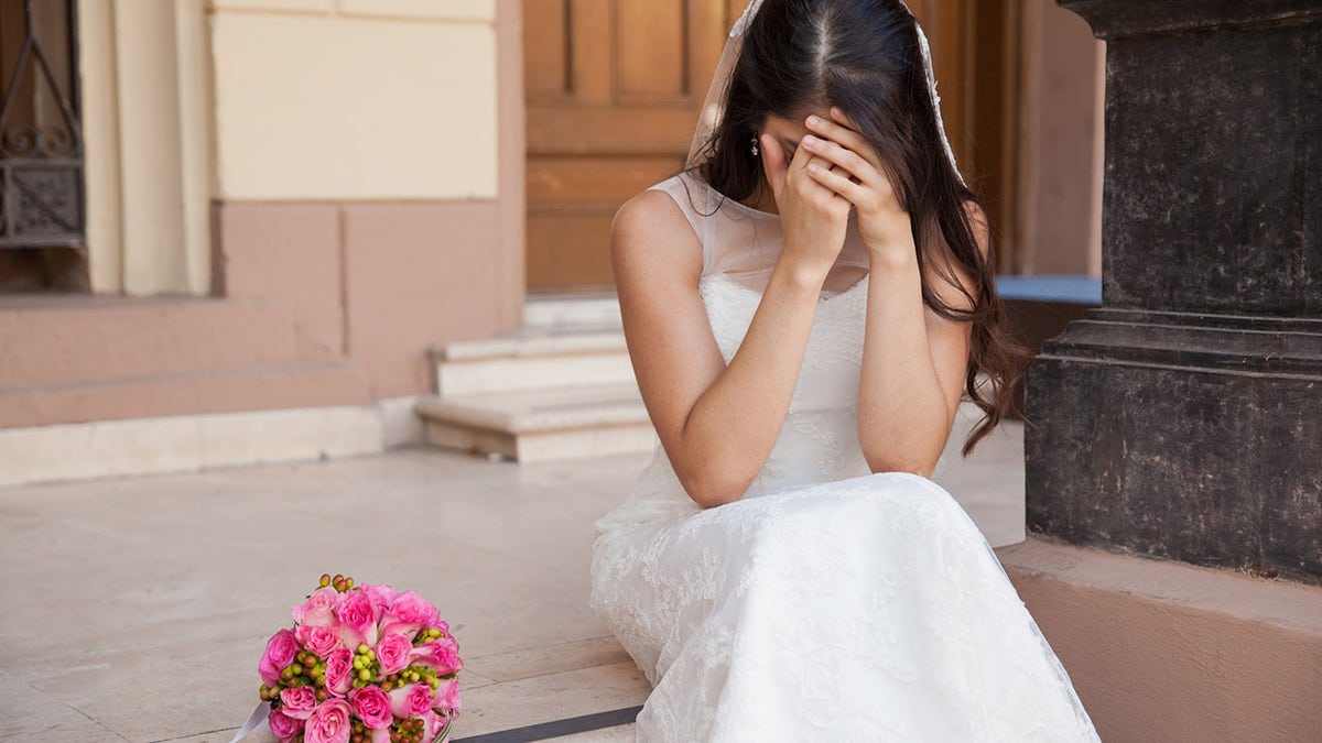 Novia triste el día de la boda