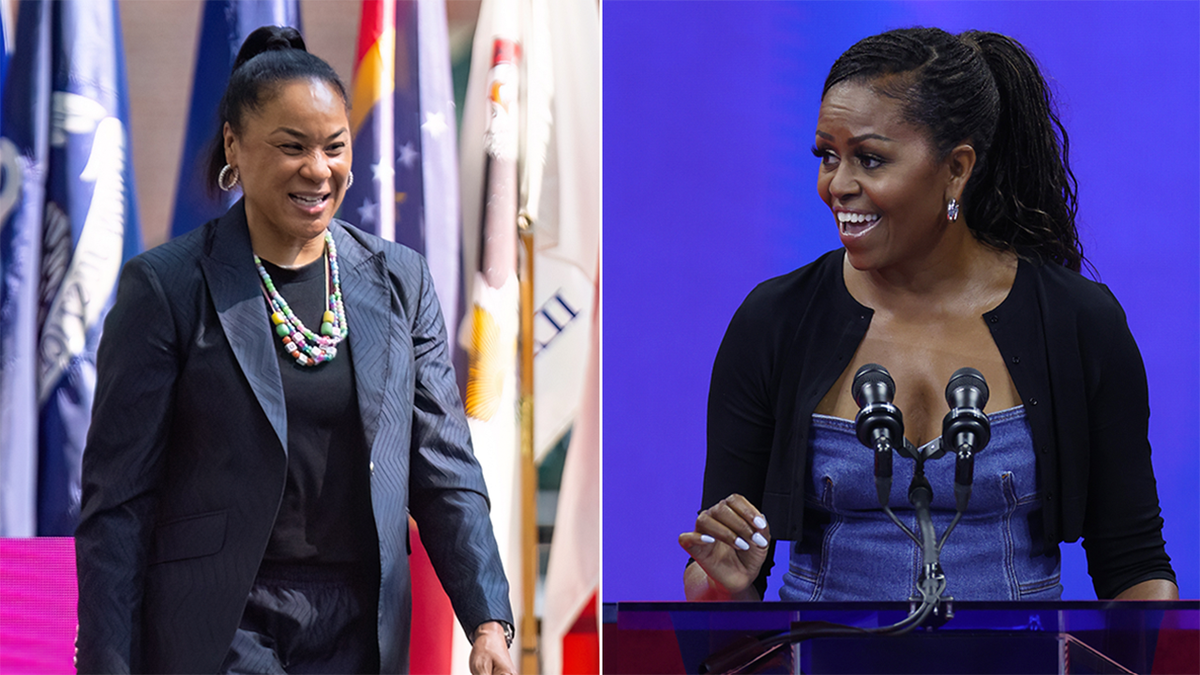 Dawn Staley and Michelle Obama