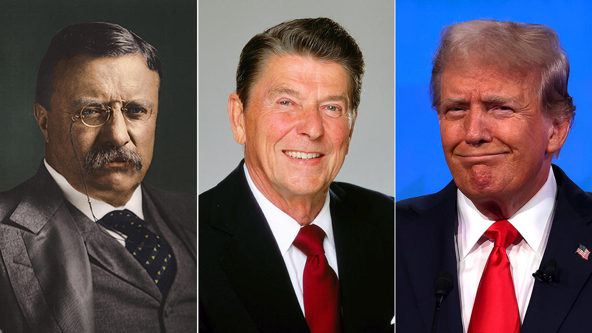 Teddy Roosevelt, Ronald Reagan, Donald Trump