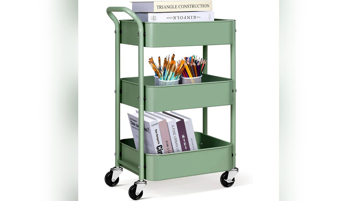 This rolling cart is great to create more space.