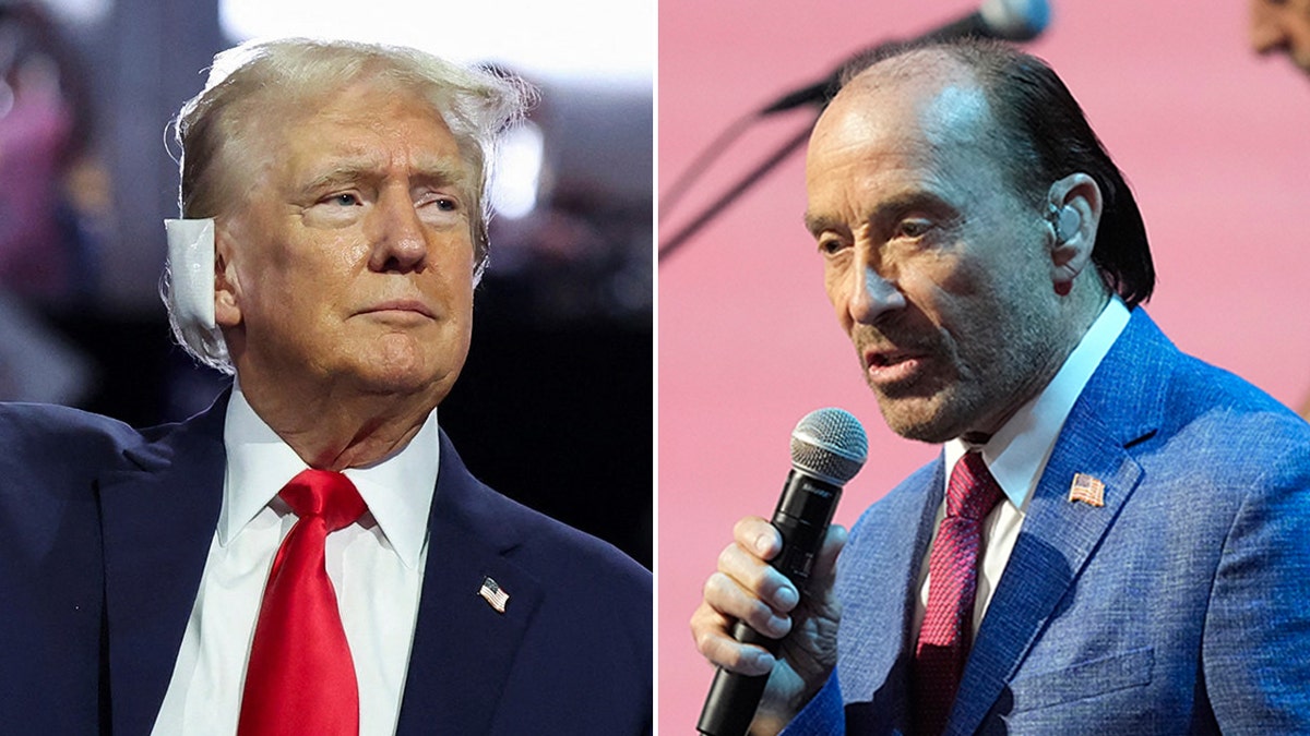 President Donald Trump and Lee Greenwood