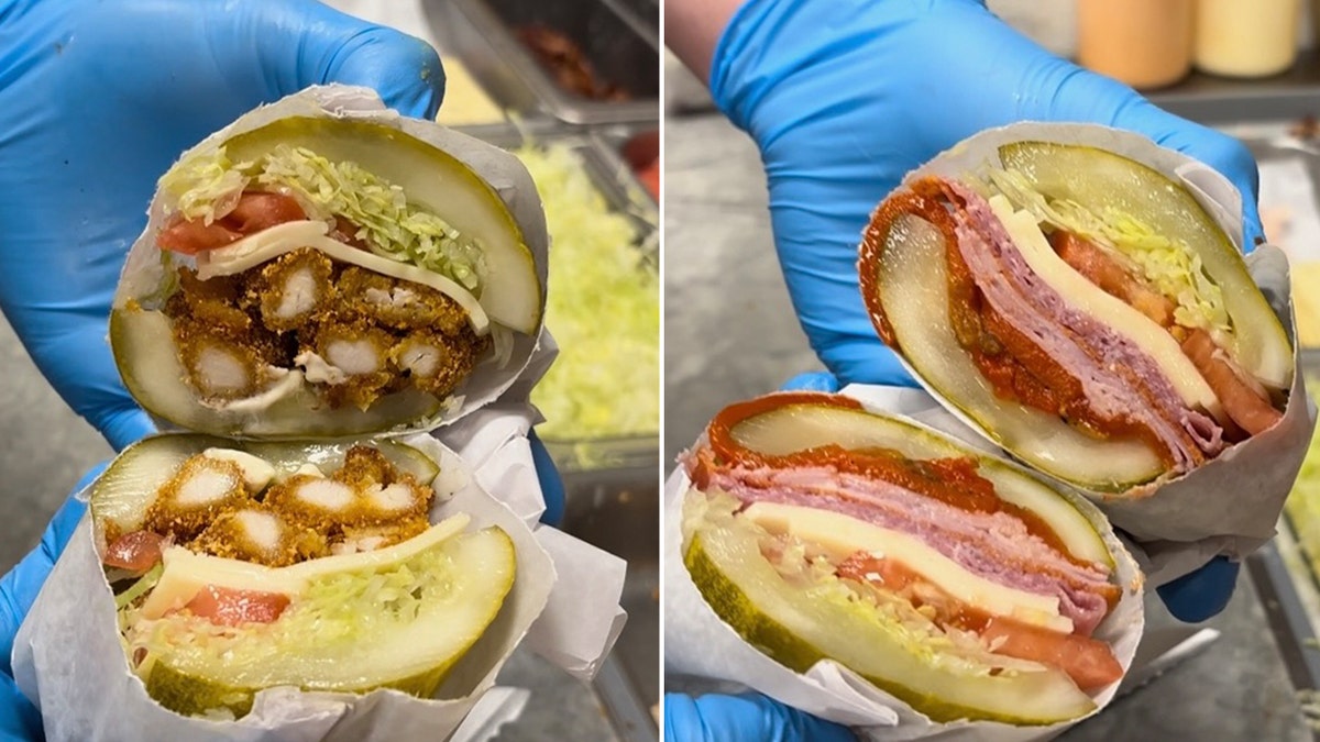 viral pickle bun split
