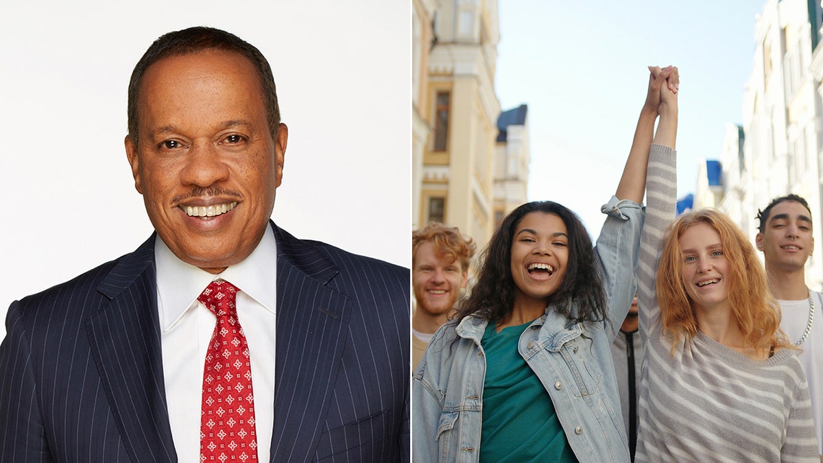 Juan Williams and protest image 