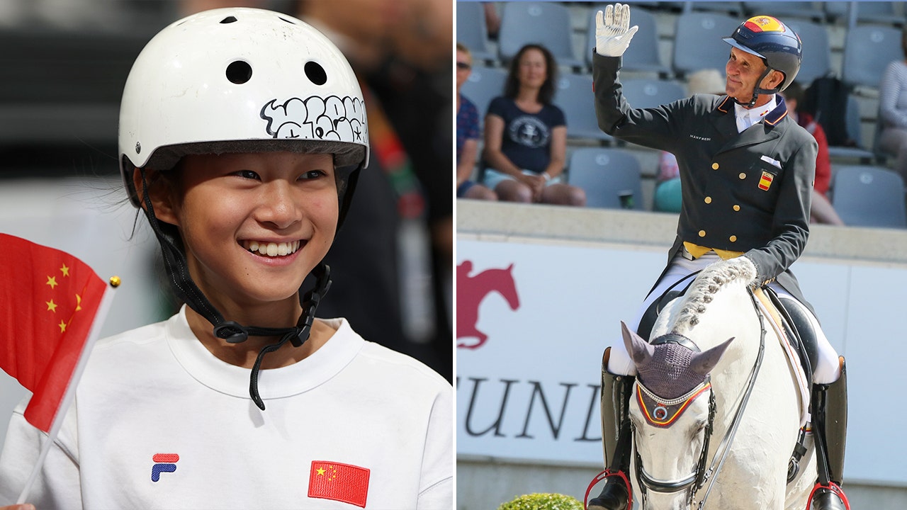 11-year-old skateboarder and 59-year-old equestrian the youngest