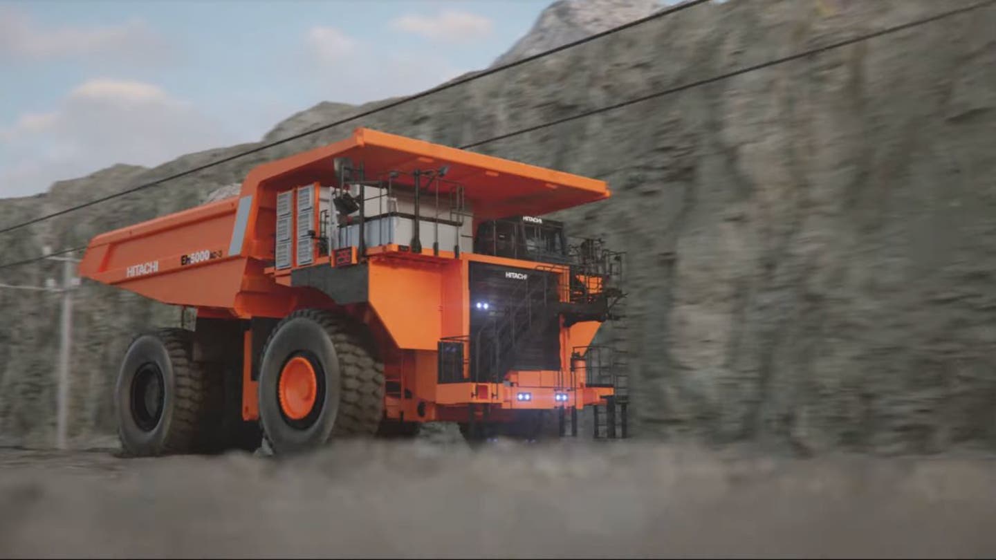 1 Hitachis battery powered dump truck dumps diesel for electric