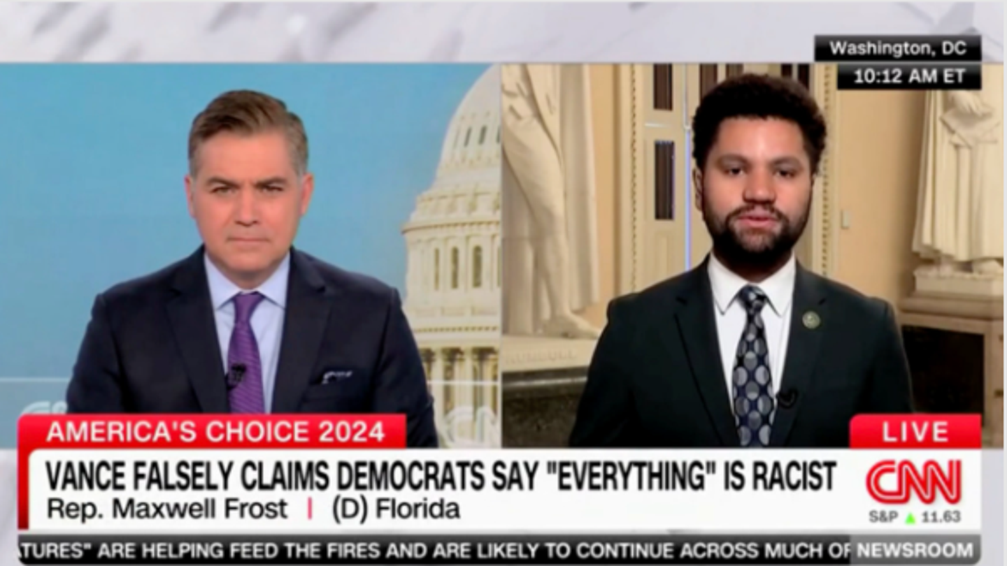 Equating 'DEI Hire' with Racial Slur: Florida Rep. Maxwell Frost Blasts GOP Attacks on Kamala Harris