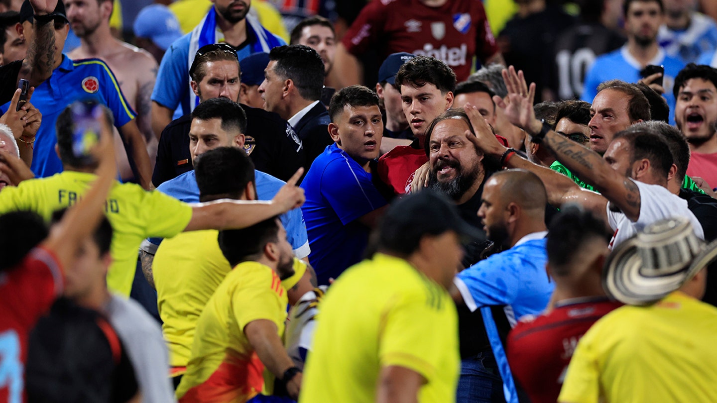 Colombia Uruguay fans