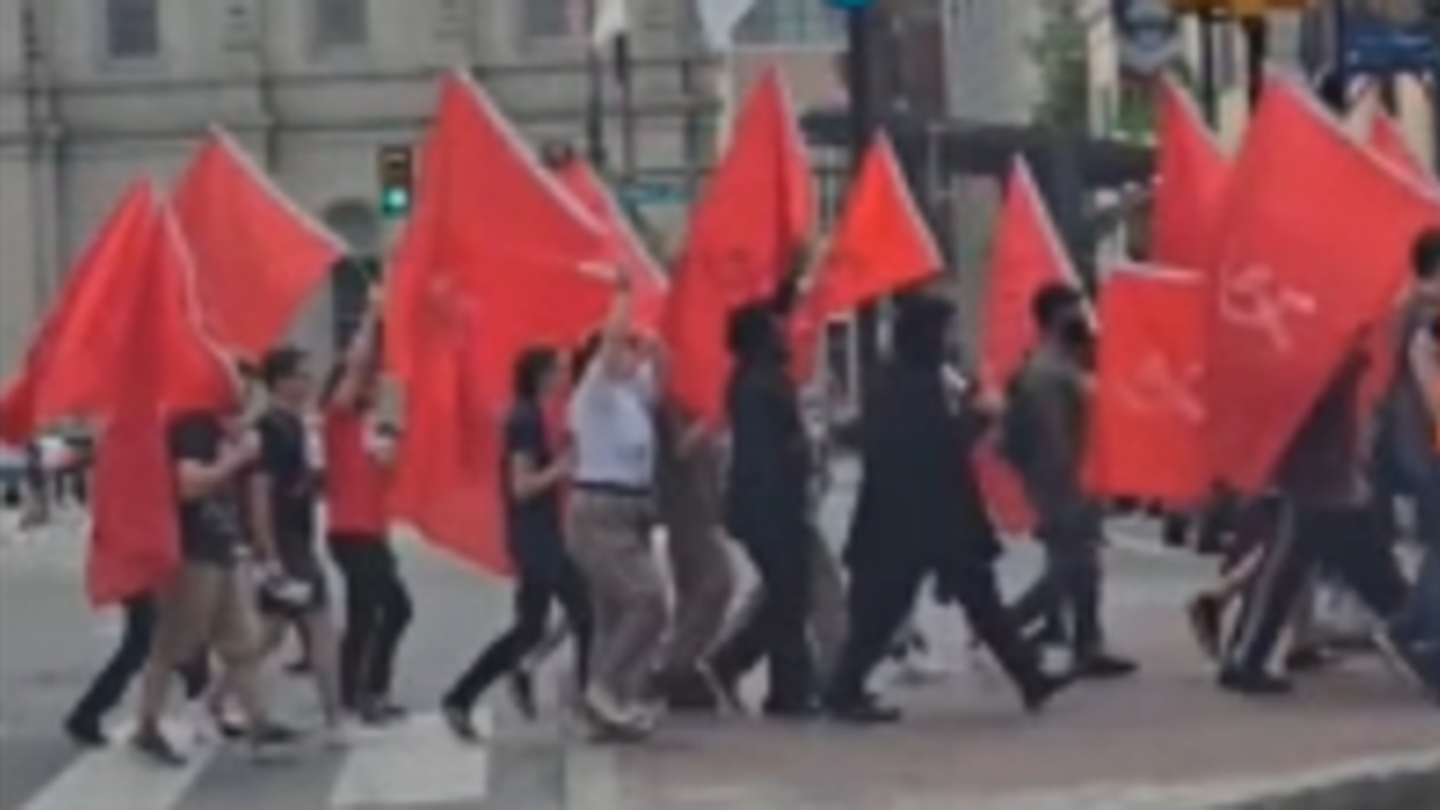 Communists March in Philadelphia, Calling for 