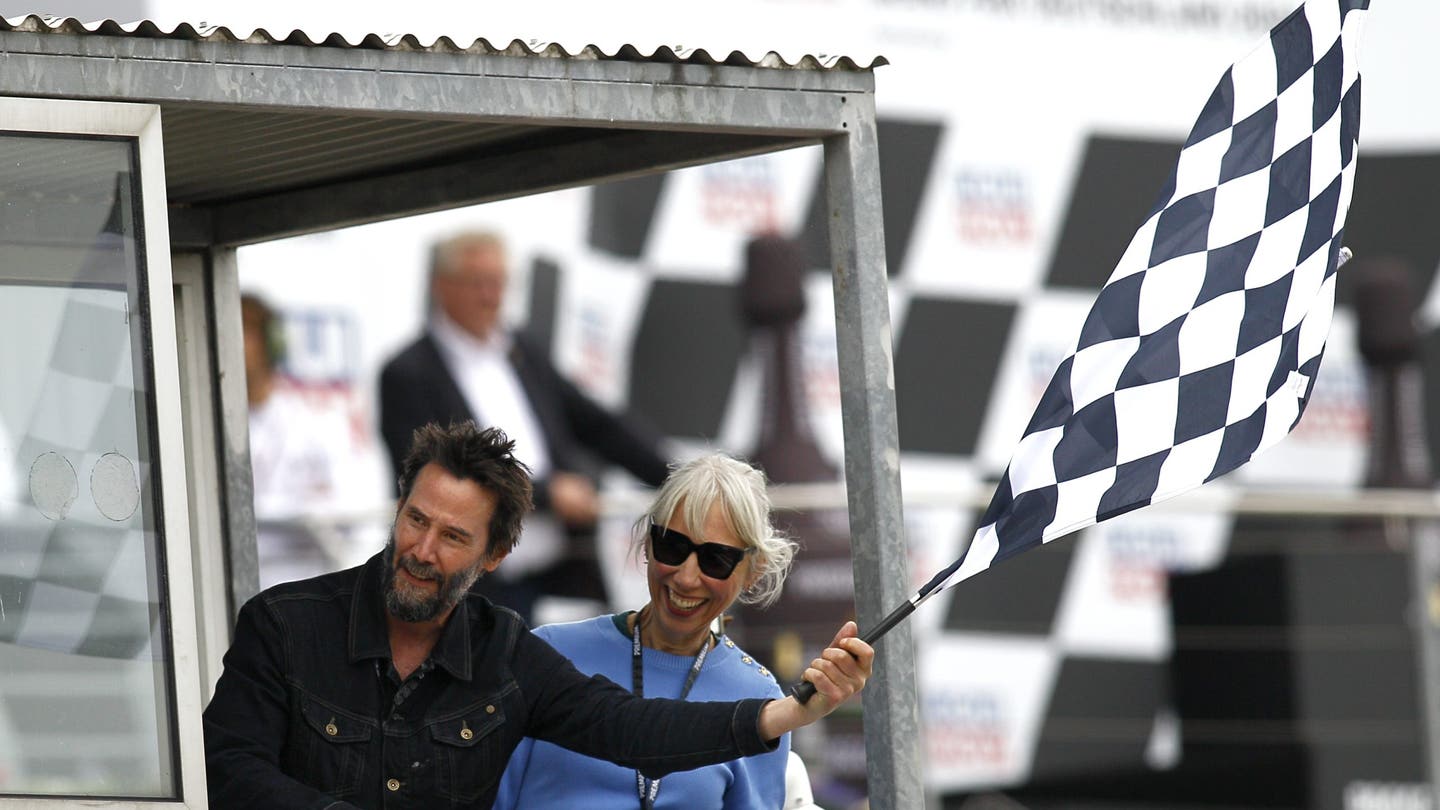 Keanu Reeves and Alexandra Grant's Rare Couple's Outing at German Motorcycle Race