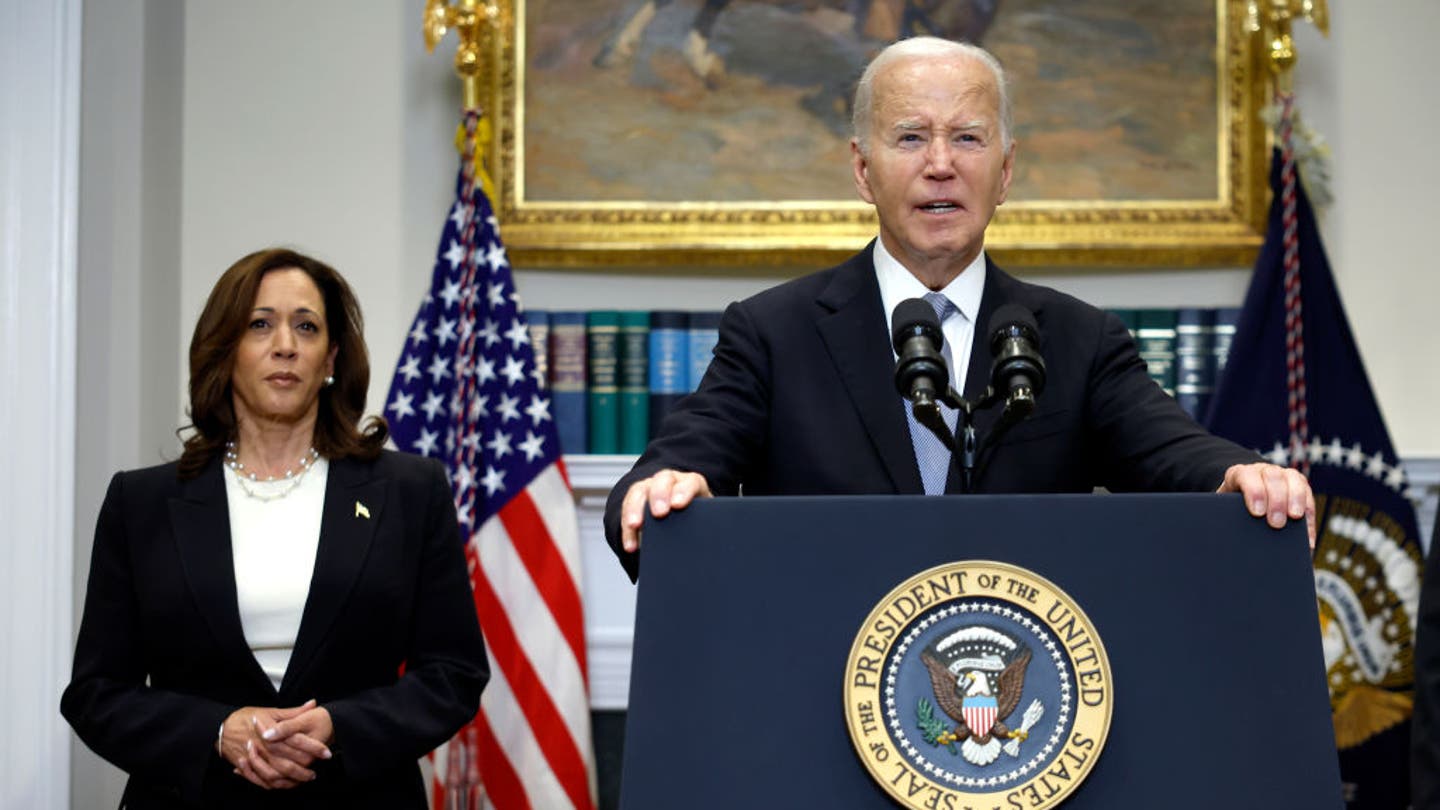 Kamala Harris Secures Majority of Delegates, Praises Biden's Record in First Remarks