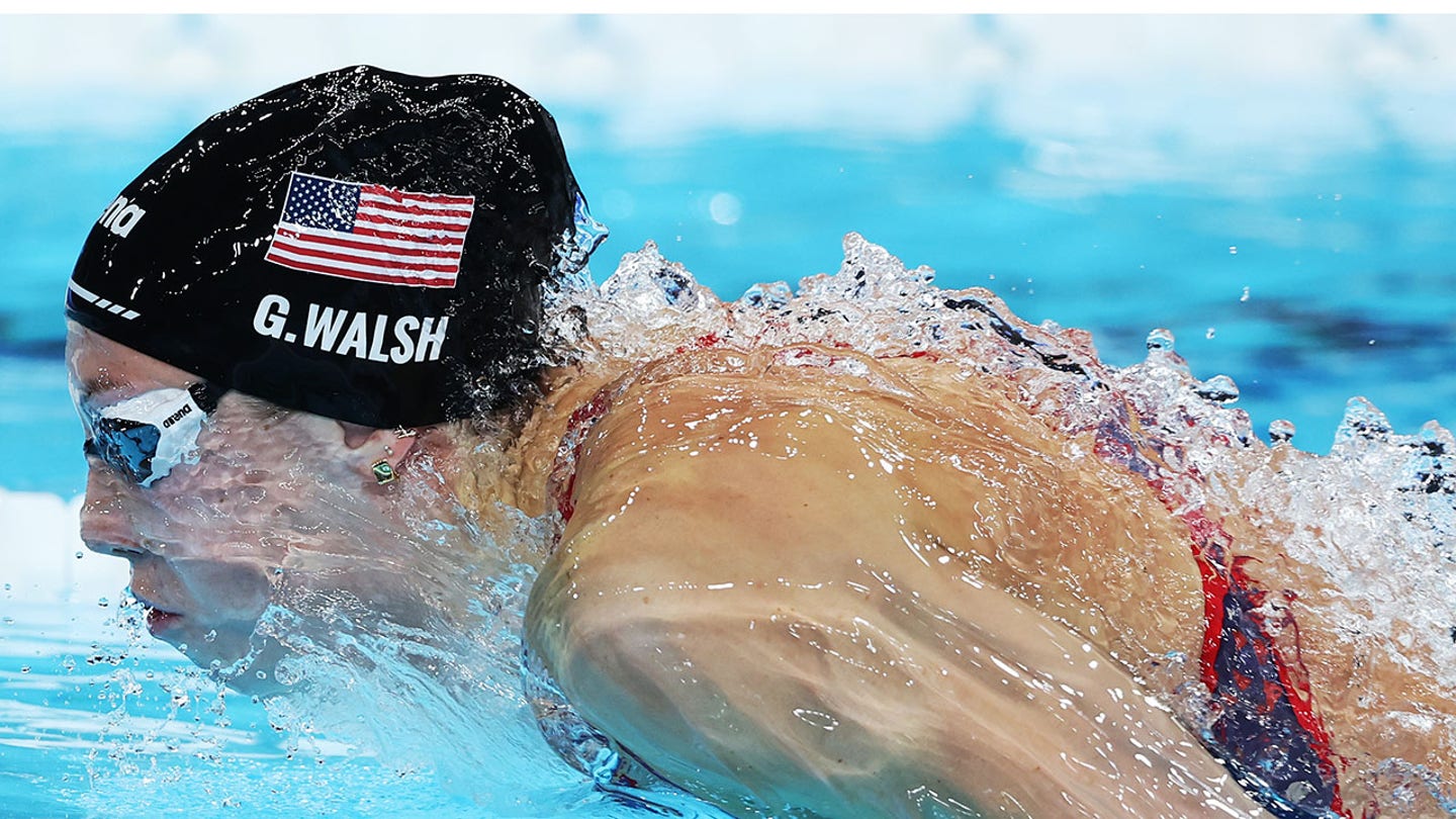 Torri Huske Captures Olympic Gold in Women's 100-Meter Butterfly, Gretchen Walsh Earns Silver