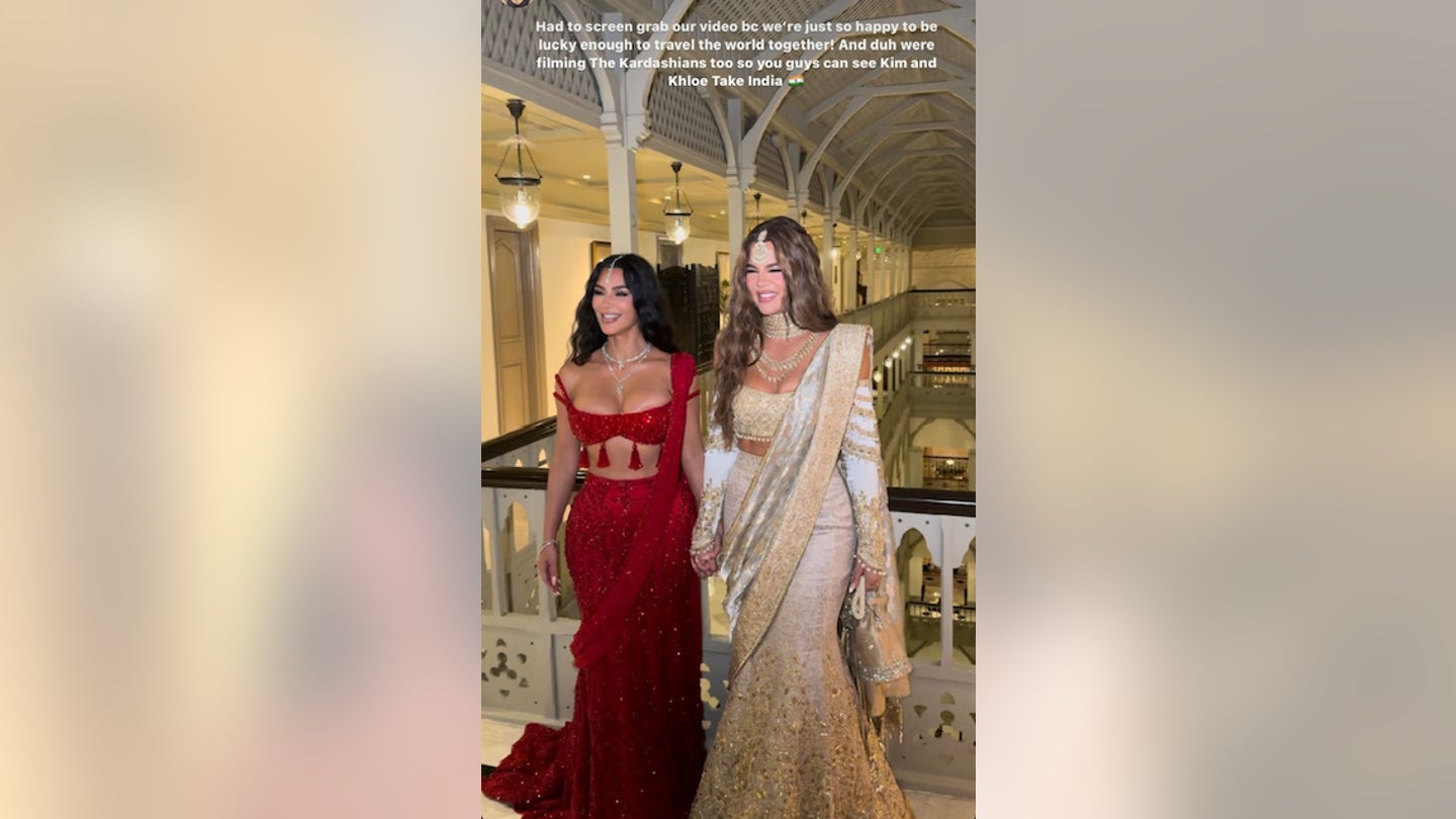 Kim Kardashian and Other Celebrities Attend Lavish Indian Wedding