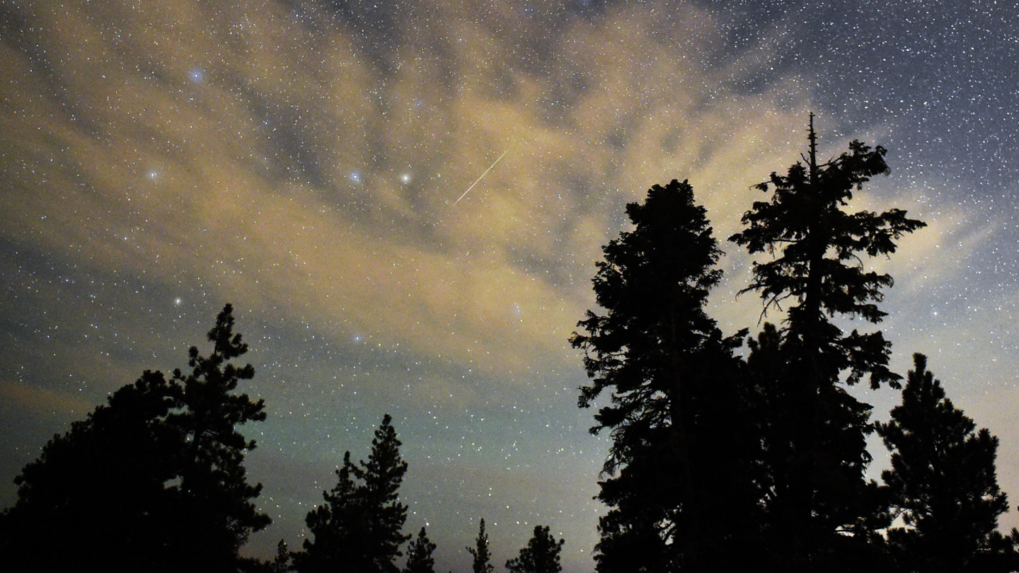 Celestial Spectacle: Colorado Skies Adorned by Spectacular Meteor