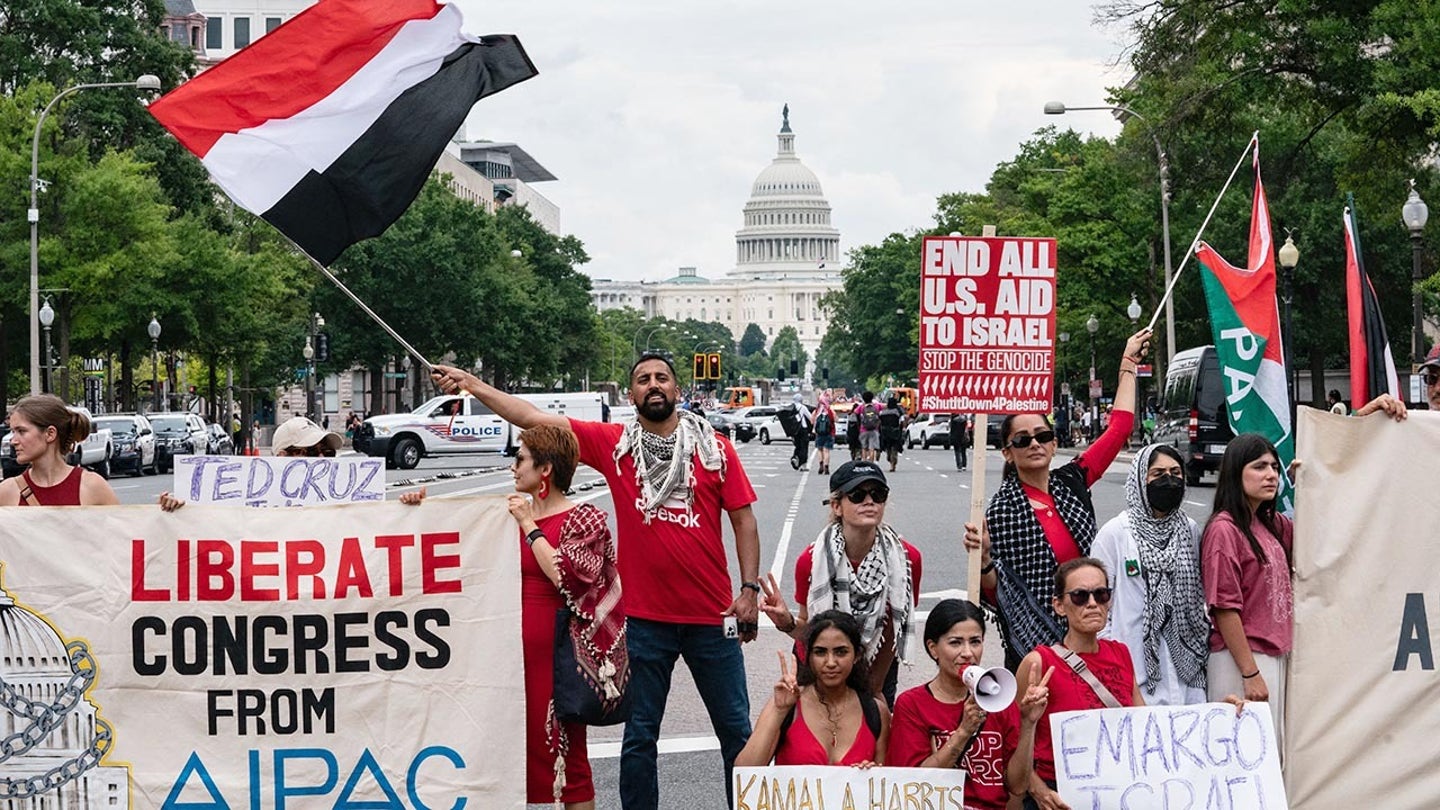 Protesters Demand Justice for Gaza, Express Mixed Feelings About Harris' Potential Presidency