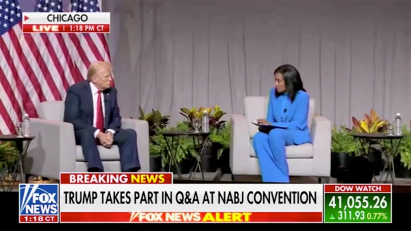 Trump spars with ABC News reporter at NABJ convention