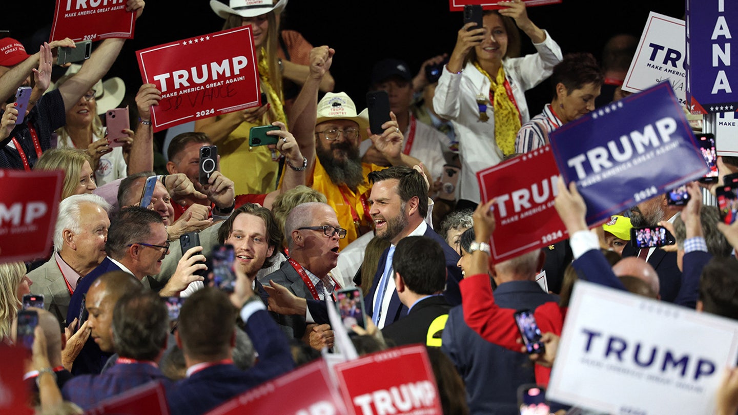 Democrats Feel Pressure as GOP Unites at RNC, Targets Rust Belt with JD Vance