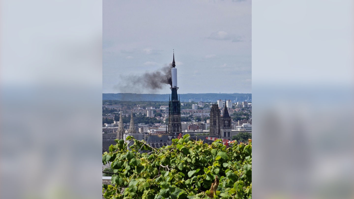 Fire at Rouen Cathedral Quickly Extinguished