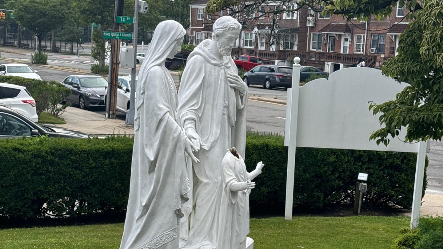 Hateful Vandal Beheads Jesus Statue in Queens Church Rampage