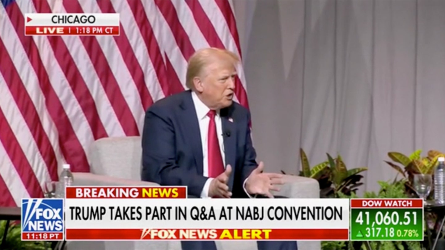 Trump spars with ABC News reporter at NABJ convention