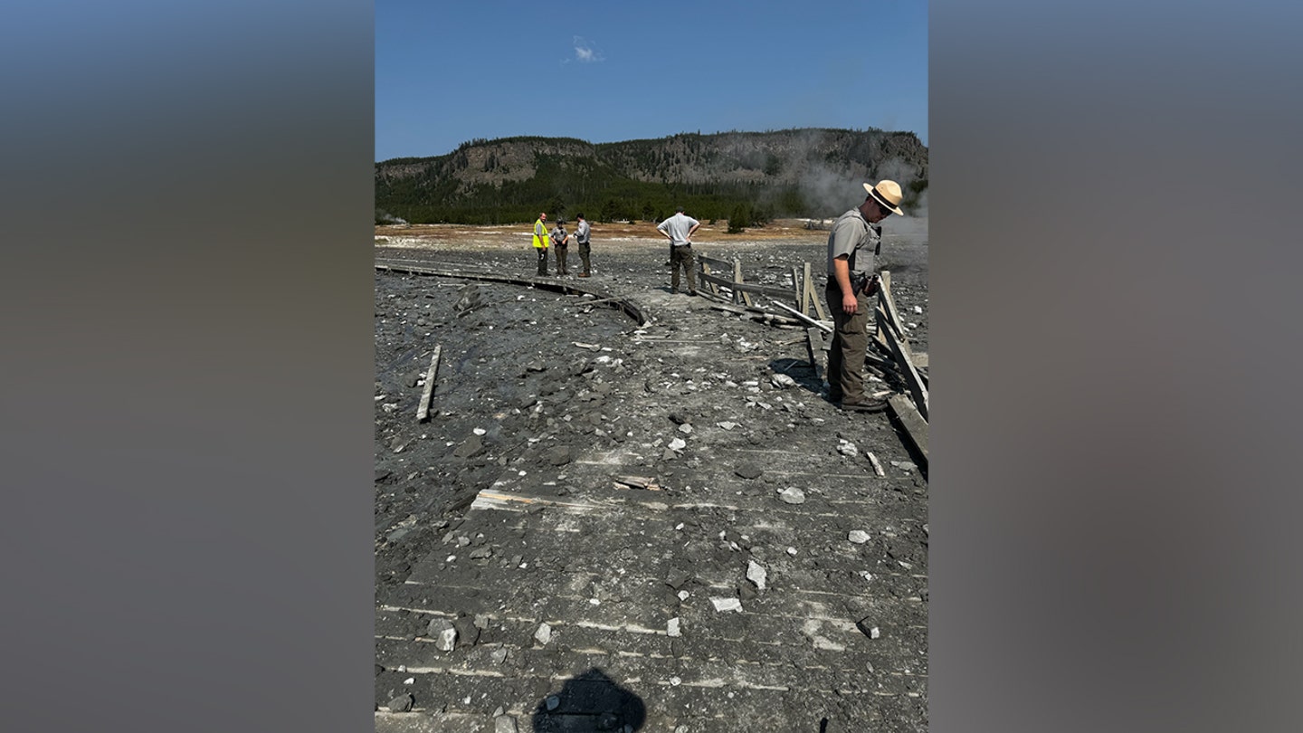 Yellowstone Explosion Catches Tourists Off Guard, Leaving Debris and Smoke