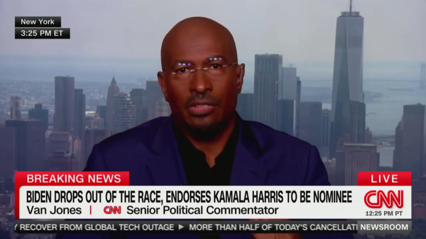 CNN's Van Jones Heartbroken by Biden's Withdrawal from Race