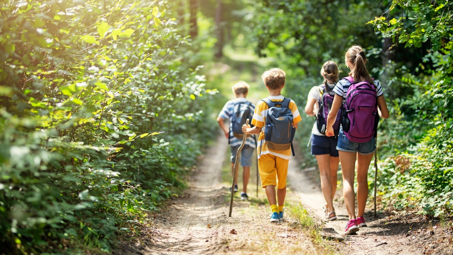 hiking with children