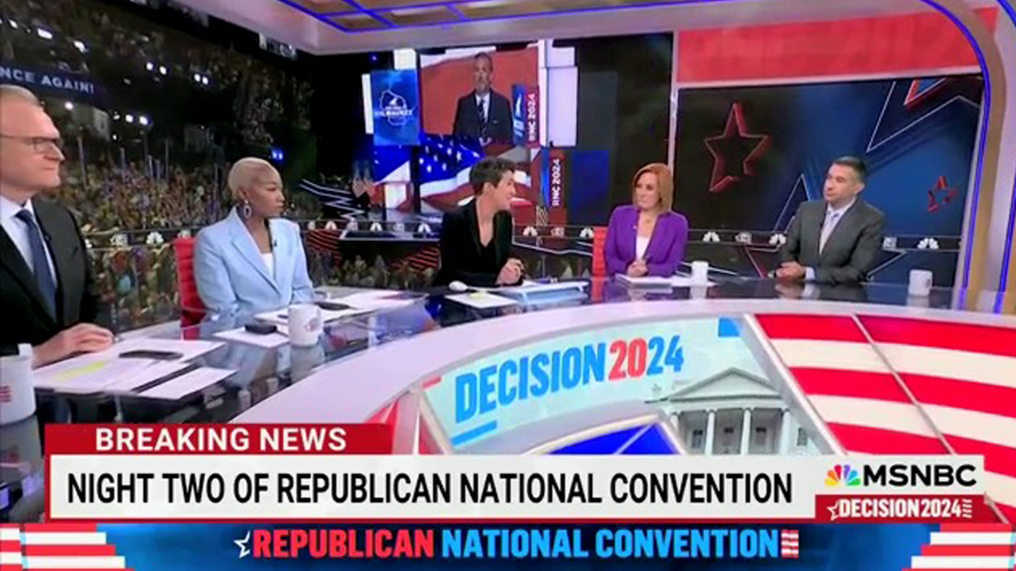 MSNBC Hosts Accused of Misleading Viewers with Fake Convention Backdrop