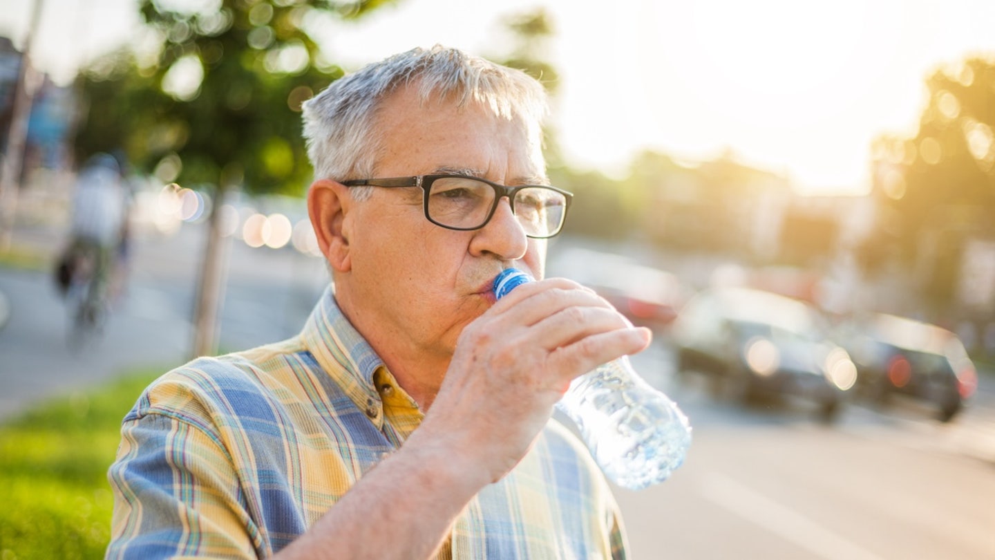 senior drinking water