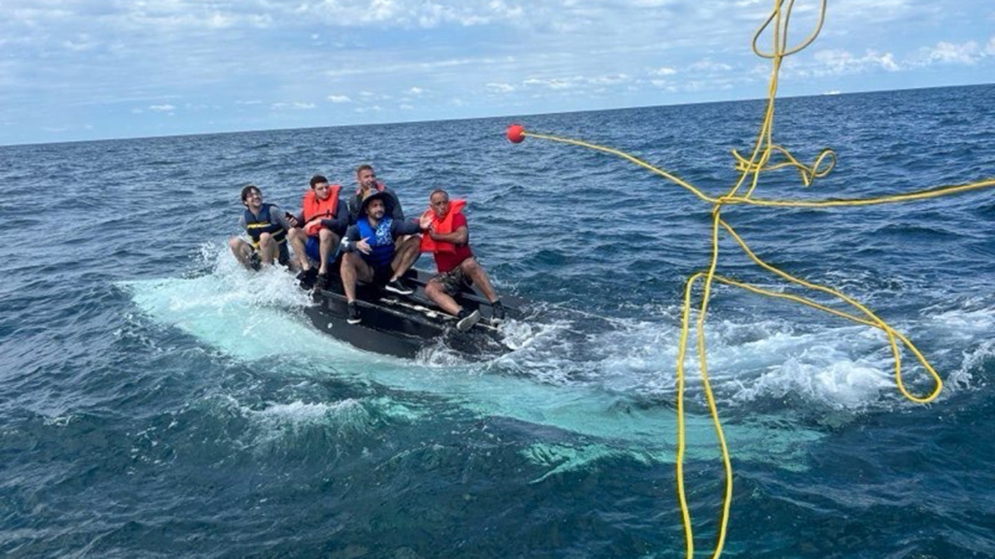 Five Men Rescued After Boat Capsizes Off Florida Coast