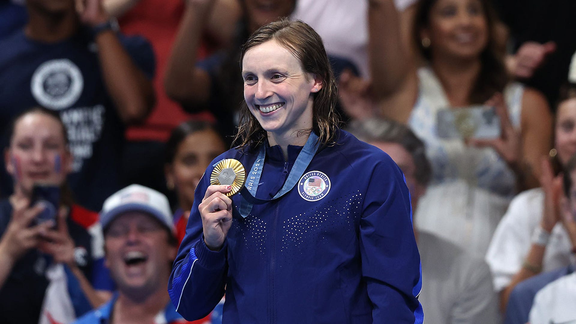 Katie Ledecky with the gold