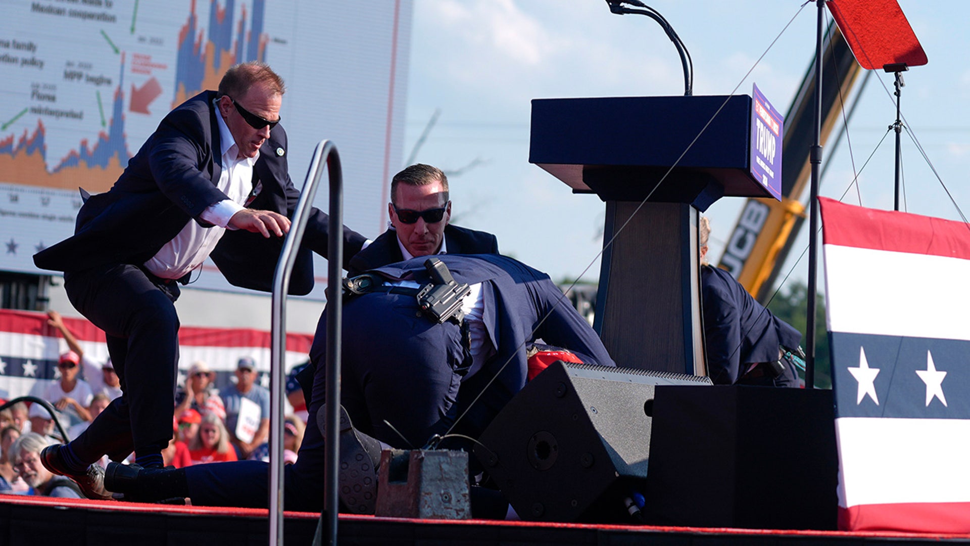 Donald Trump at a campaign rally