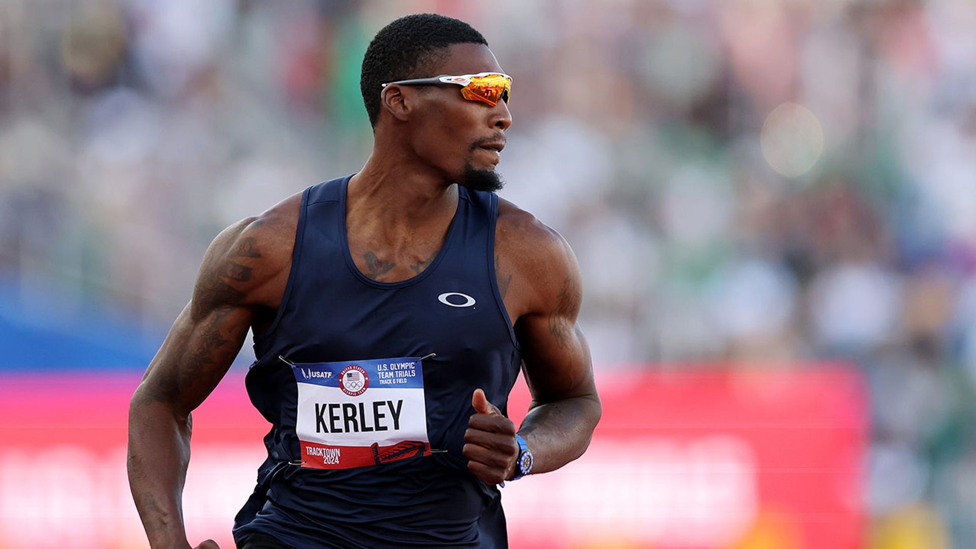Fred Kerley competes