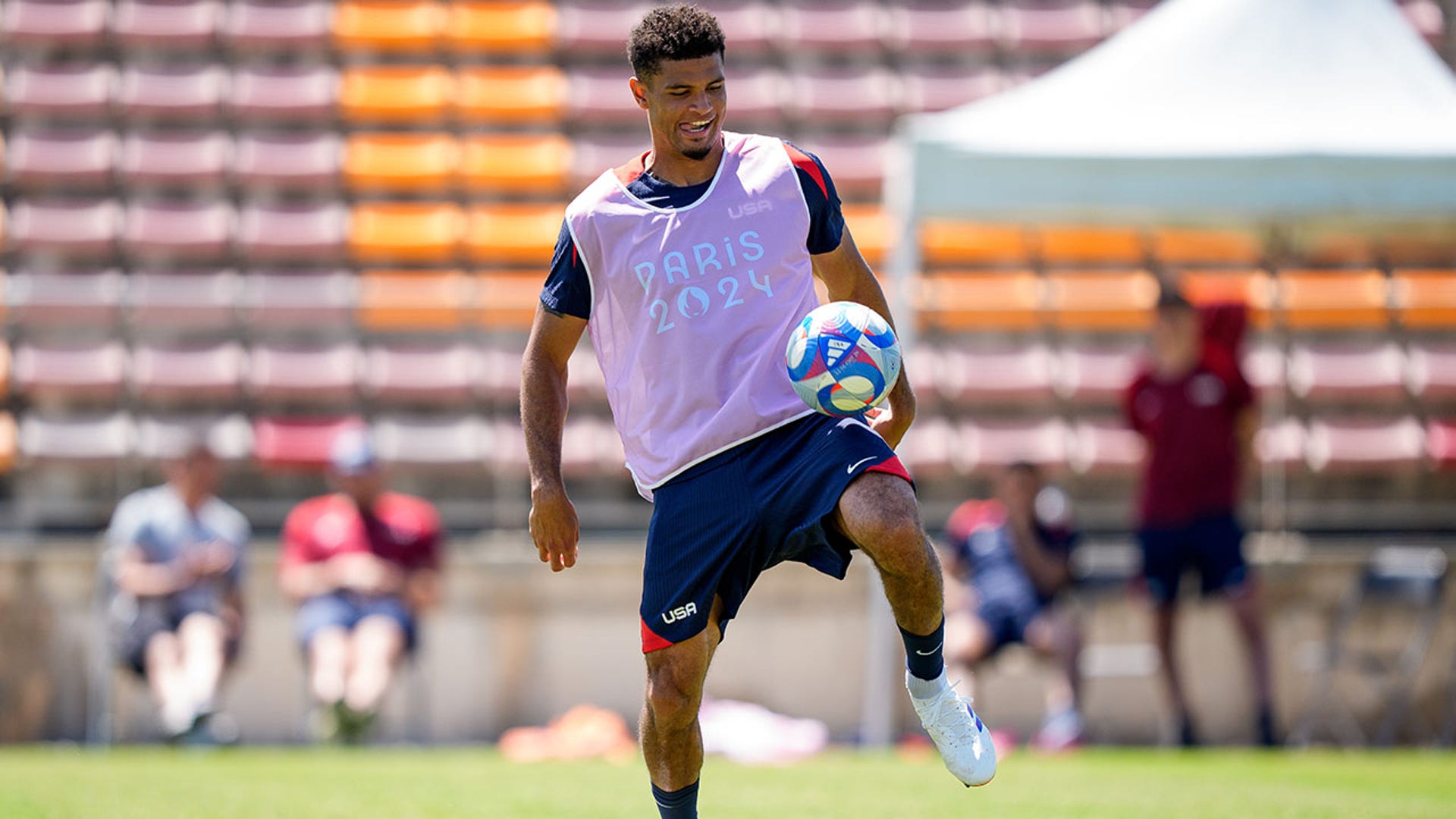 Miles Robinson in camp