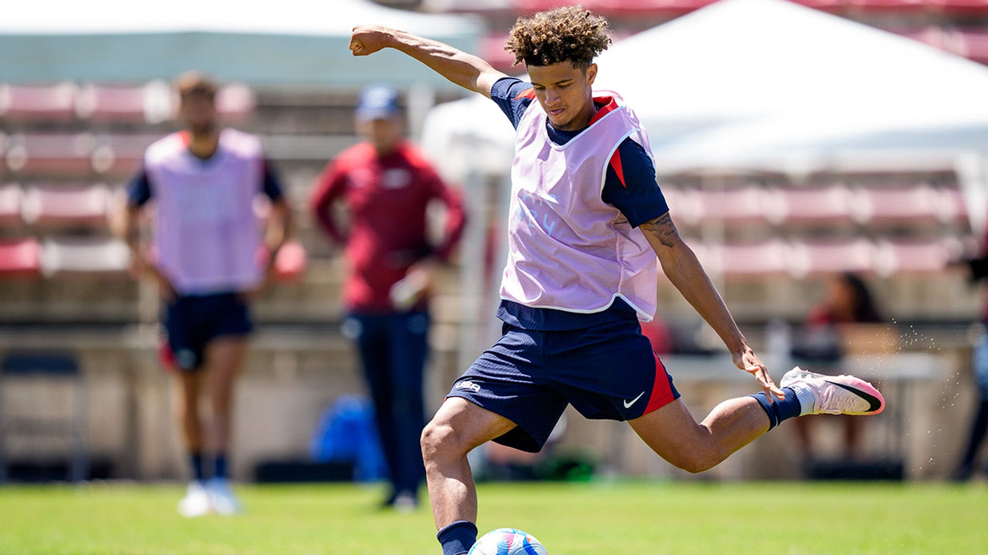 Kevin Paredes in camp