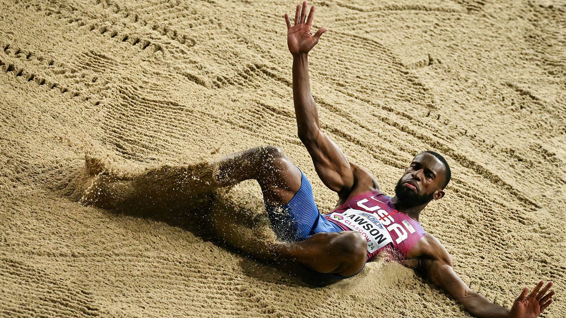 Jarrion Lawson competes