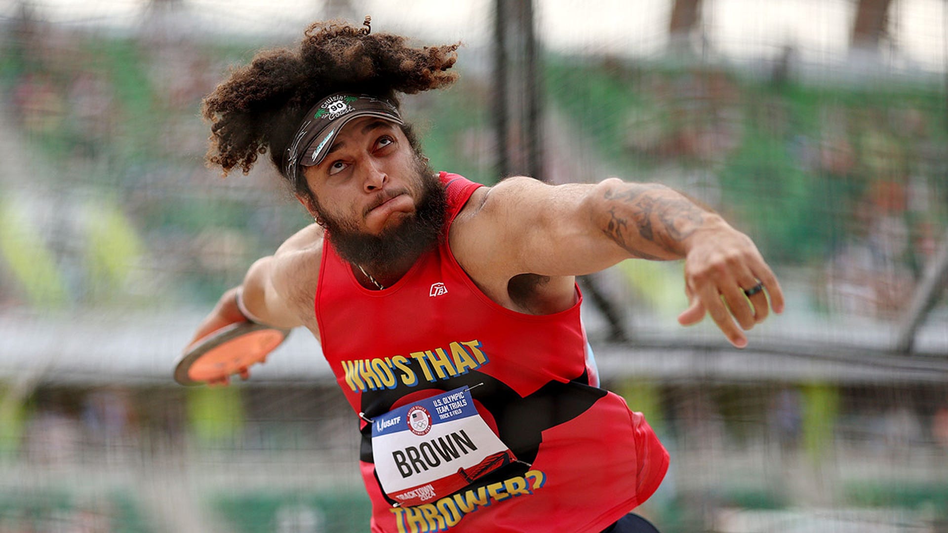 Joseph Brown competes