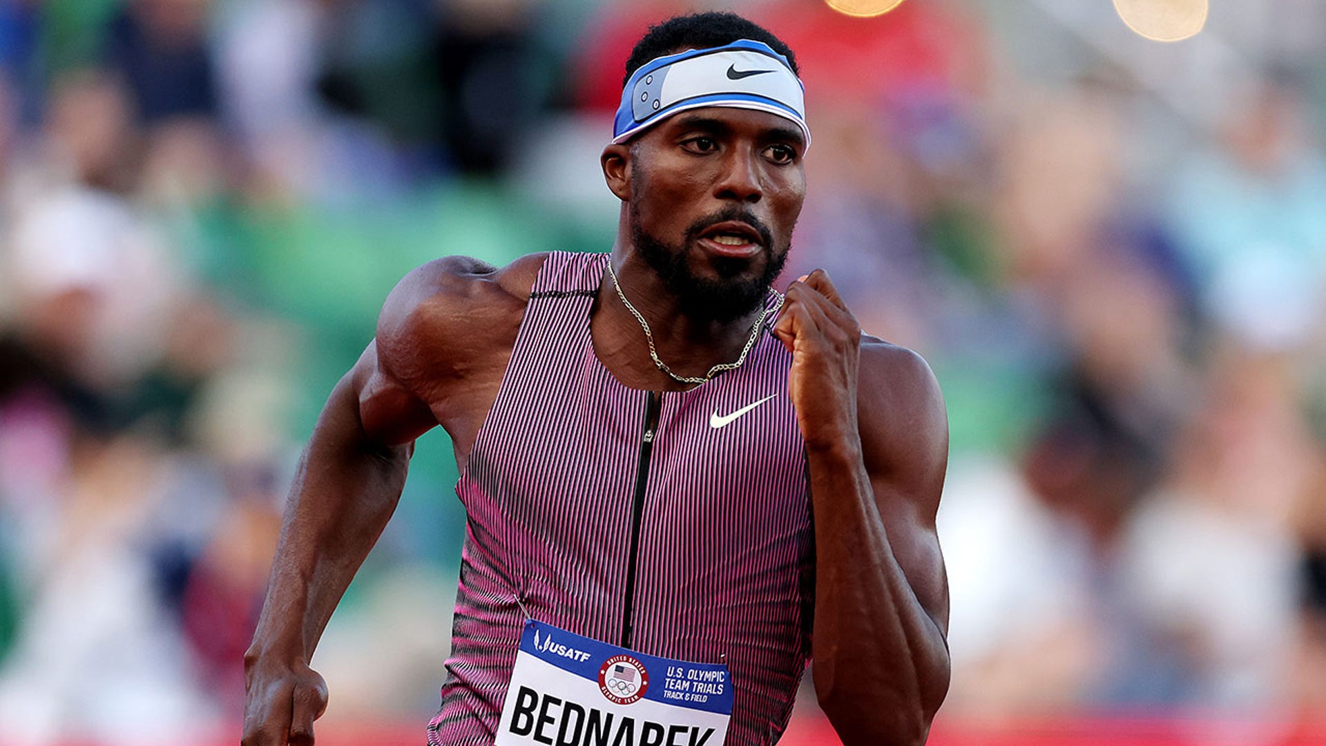 Kenny Bednarek competes