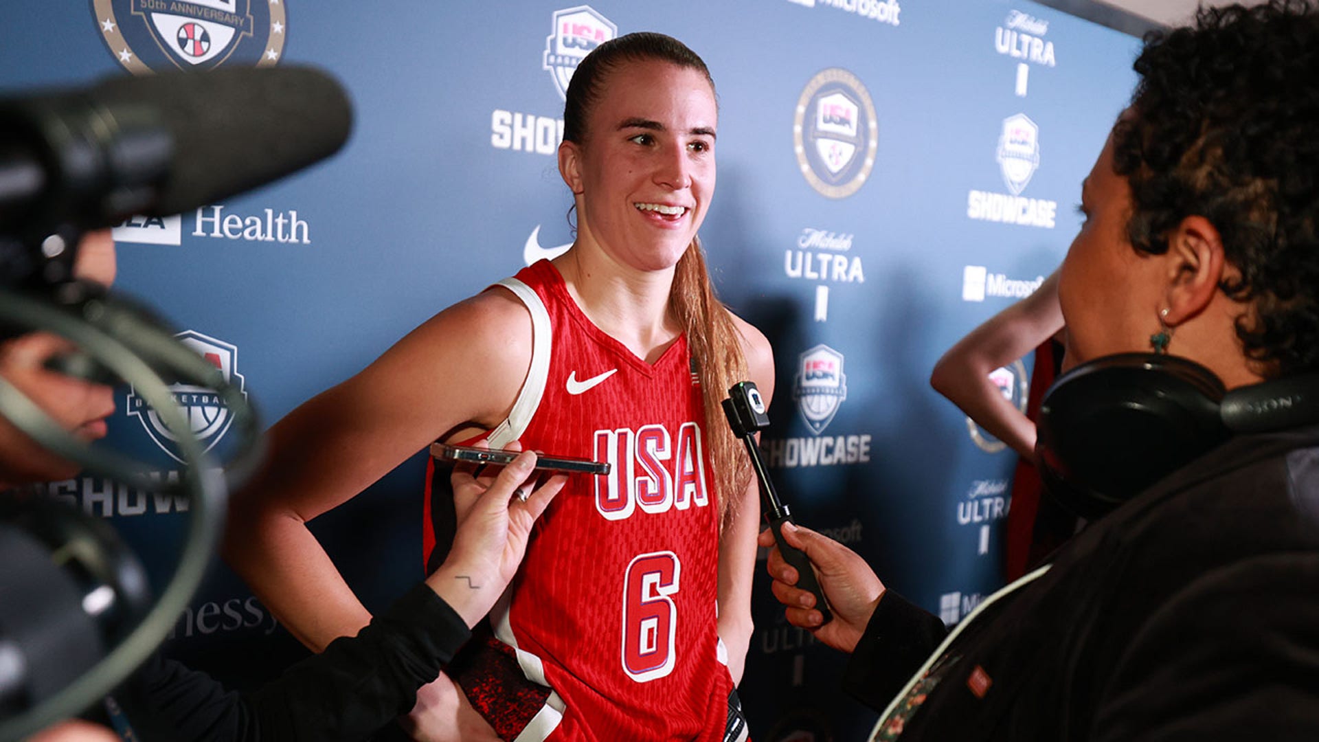 Sabrina Ionescu speaks
