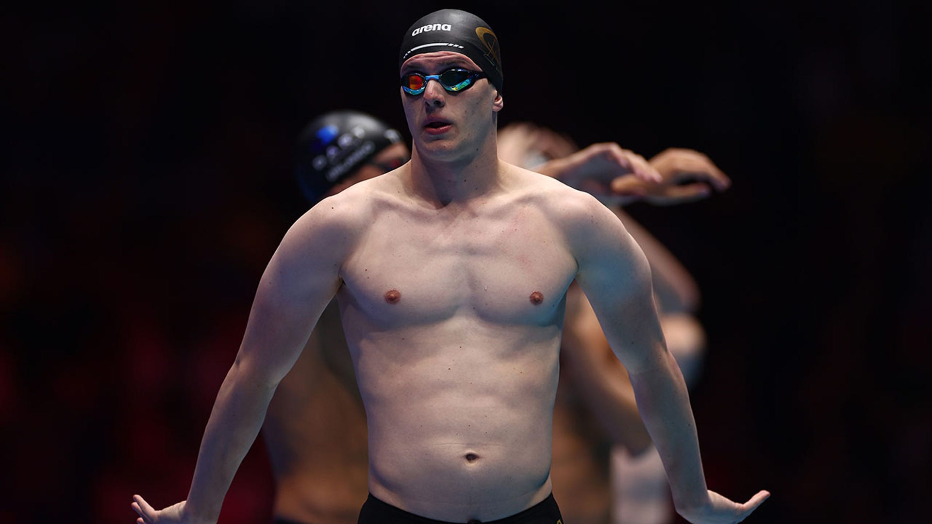 Thomas Heilman looks on