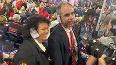 Delegates seen wearing ear bandages at Republican convention in solidarity with Trump