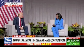 Trump spars with ABC News reporter at NABJ convention